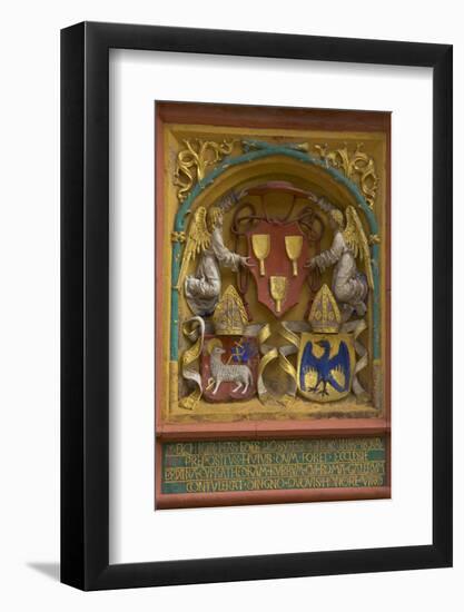 Coat of Arms at the Domherrenhof in Mei§en-Uwe Steffens-Framed Photographic Print