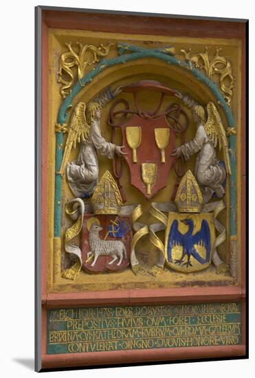 Coat of Arms at the Domherrenhof in Mei§en-Uwe Steffens-Mounted Photographic Print