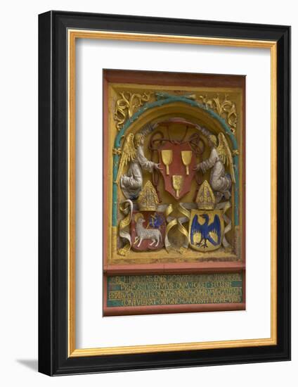 Coat of Arms at the Domherrenhof in Mei§en-Uwe Steffens-Framed Photographic Print