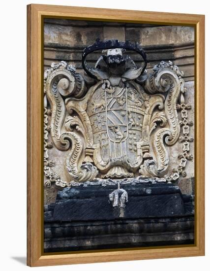Coat of Arms at Villa Palagonia, Bagheria, Sicily, Italy-null-Framed Premier Image Canvas