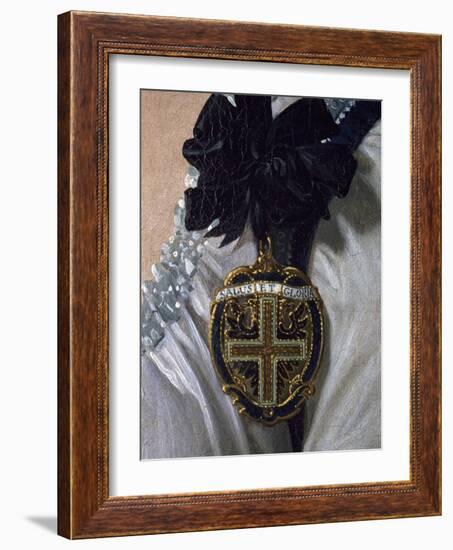 Coat of Arms, Detail from the Portrait of Maria Luisa of Bourbon-Frank Feller-Framed Giclee Print