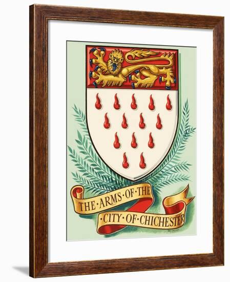 Coat of Arms For the City of Chichester-Dan Escott-Framed Giclee Print