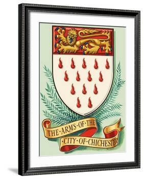Coat of Arms For the City of Chichester-Dan Escott-Framed Giclee Print