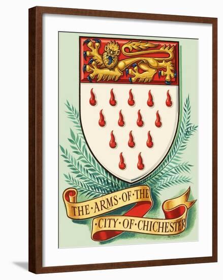 Coat of Arms For the City of Chichester-Dan Escott-Framed Giclee Print