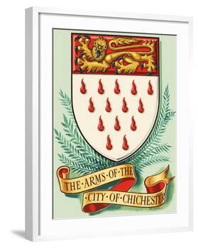 Coat of Arms For the City of Chichester-Dan Escott-Framed Giclee Print