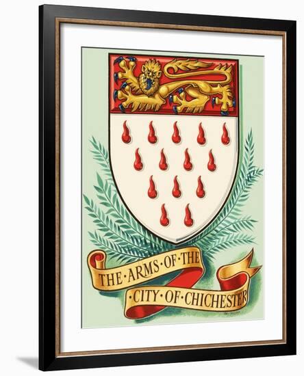 Coat of Arms For the City of Chichester-Dan Escott-Framed Giclee Print