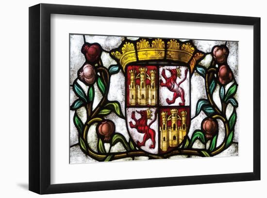 Coat of Arms in Segovia Castle-null-Framed Art Print