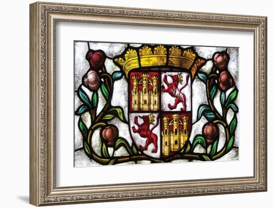 Coat of Arms in Segovia Castle-null-Framed Art Print