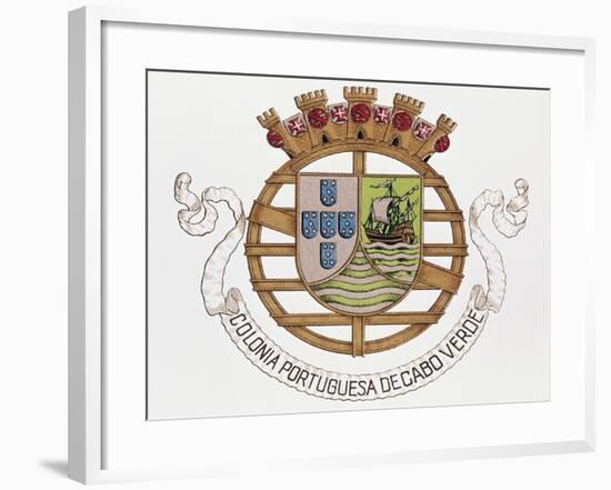 Coat of Arms of Portuguese Colony of Cape Verde-null-Framed Giclee Print