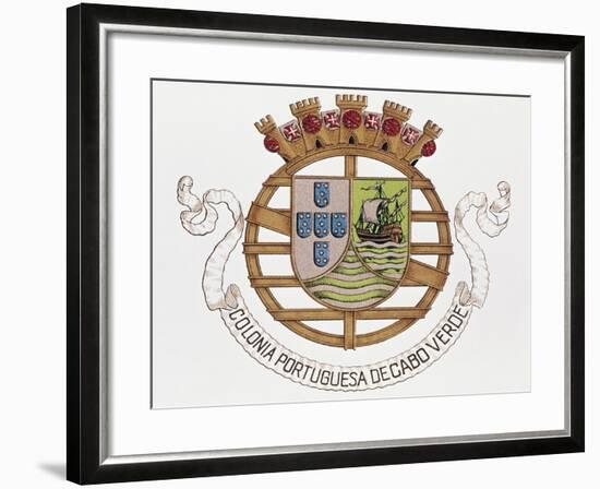 Coat of Arms of Portuguese Colony of Cape Verde-null-Framed Giclee Print