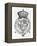 Coat of Arms of Queen Elizabeth I-English School-Framed Premier Image Canvas