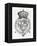 Coat of Arms of Queen Elizabeth I-English School-Framed Premier Image Canvas