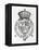 Coat of Arms of Queen Elizabeth I-English School-Framed Premier Image Canvas