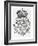 Coat of Arms of Queen Elizabeth I-English School-Framed Giclee Print