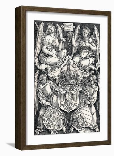 Coat of Arms of the City of Nuremberg, 1521-Albrecht Dürer-Framed Giclee Print