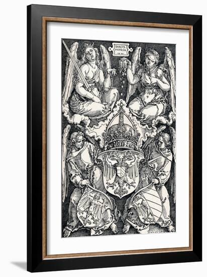 Coat of Arms of the City of Nuremberg, 1521-Albrecht Dürer-Framed Giclee Print