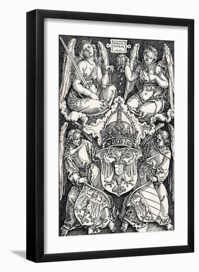 Coat of Arms of the City of Nuremberg, 1521-Albrecht Dürer-Framed Giclee Print