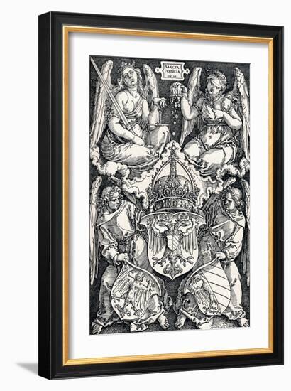 Coat of Arms of the City of Nuremberg, 1521-Albrecht Dürer-Framed Giclee Print