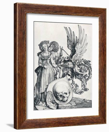 Coat of Arms with a Skull, 1503-Albrecht Dürer-Framed Giclee Print