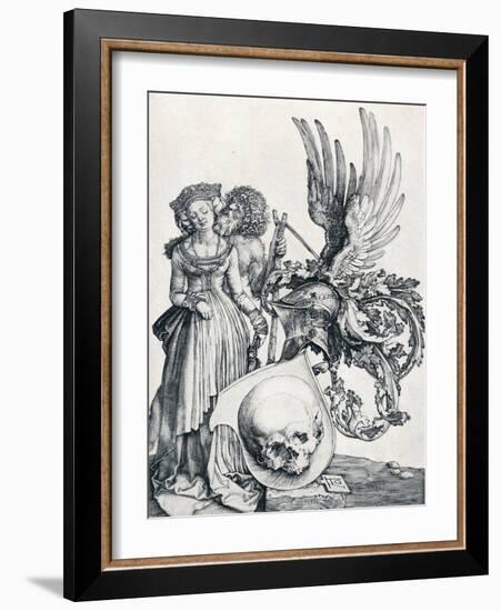 Coat of Arms with a Skull, 1503-Albrecht Dürer-Framed Giclee Print