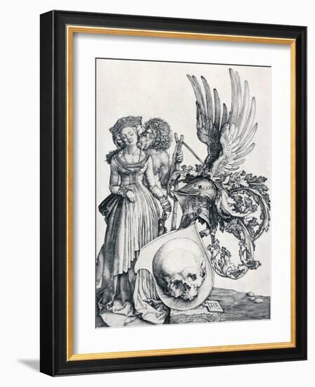 Coat of Arms with a Skull, 1503-Albrecht Dürer-Framed Giclee Print