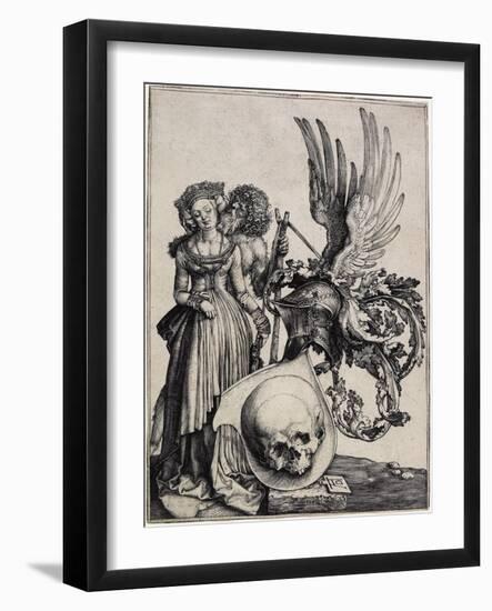 Coat-Of-Arms with a Skull, C. 1503-Albrecht Dürer-Framed Giclee Print