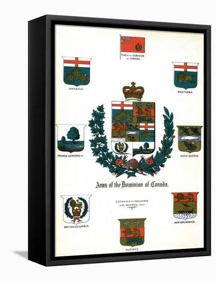 Coats of Arms and Flags of Canada-null-Framed Premier Image Canvas
