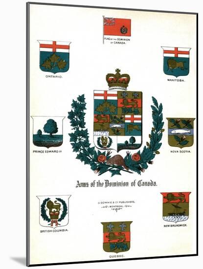 Coats of Arms and Flags of Canada-null-Mounted Giclee Print