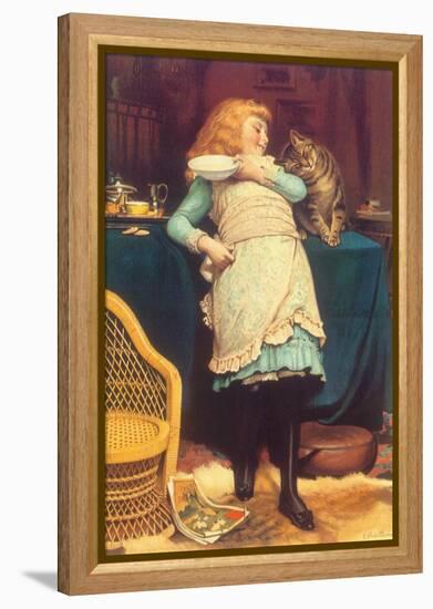 Coaxing Is Better Than Teasing, 1883-Charles Burton Barber-Framed Premier Image Canvas