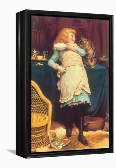 Coaxing Is Better Than Teasing, 1883-Charles Burton Barber-Framed Premier Image Canvas