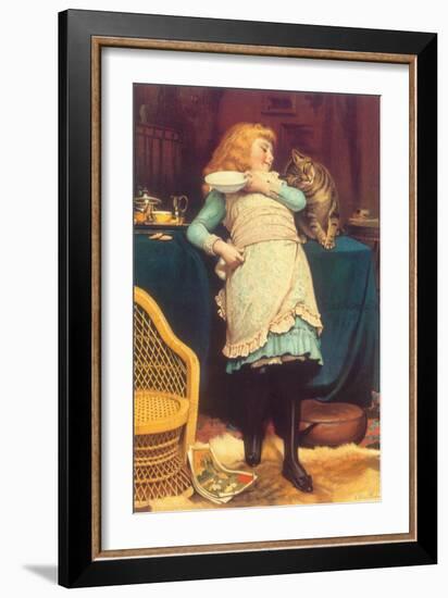 Coaxing Is Better Than Teasing, 1883-Charles Burton Barber-Framed Giclee Print