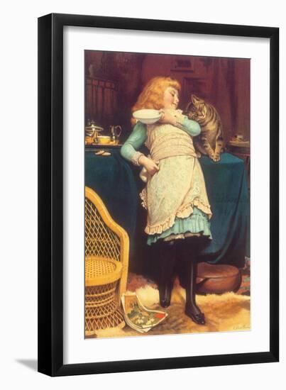 Coaxing Is Better Than Teasing, 1883-Charles Burton Barber-Framed Giclee Print