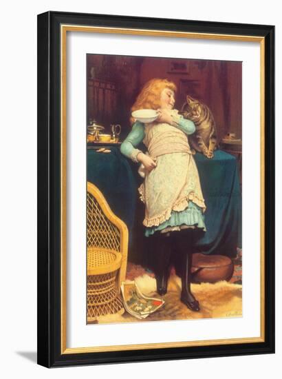 Coaxing Is Better Than Teasing, 1883-Charles Burton Barber-Framed Giclee Print