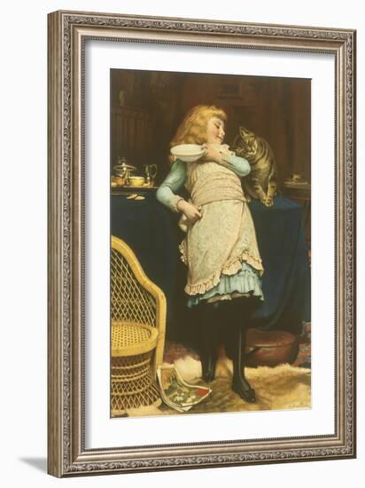 Coaxing Is Better Than Teasing-Charles Burton Barber-Framed Giclee Print