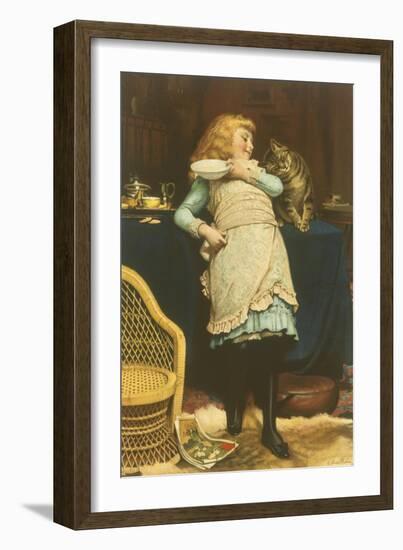 Coaxing Is Better Than Teasing-Charles Burton Barber-Framed Giclee Print