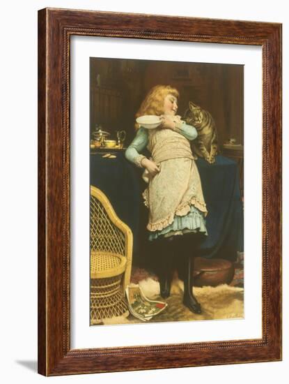 Coaxing Is Better Than Teasing-Charles Burton Barber-Framed Giclee Print