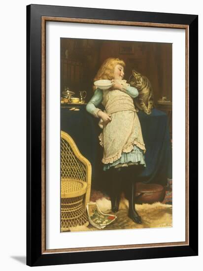 Coaxing Is Better Than Teasing-Charles Burton Barber-Framed Giclee Print