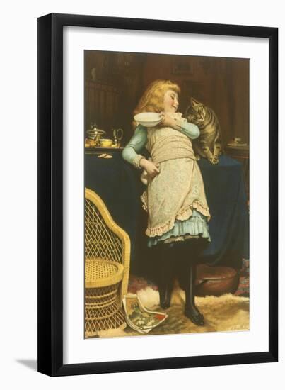 Coaxing Is Better Than Teasing-Charles Burton Barber-Framed Giclee Print