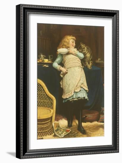 Coaxing Is Better Than Teasing-Charles Burton Barber-Framed Giclee Print