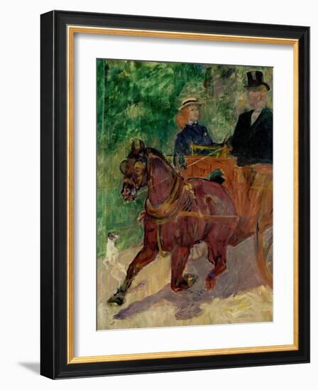 Cob Harnessed to a Cart, 1900-Henri de Toulouse-Lautrec-Framed Giclee Print