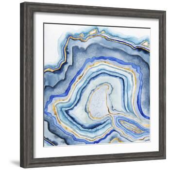 Cobalt Agate I-Grace Popp-Framed Art Print