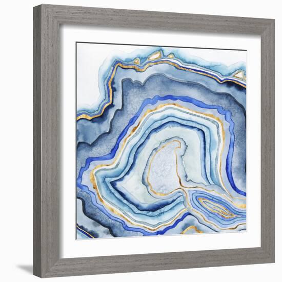 Cobalt Agate I-Grace Popp-Framed Art Print