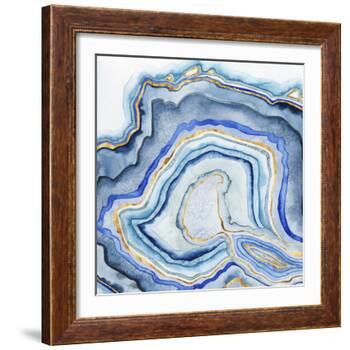 Cobalt Agate I-Grace Popp-Framed Art Print
