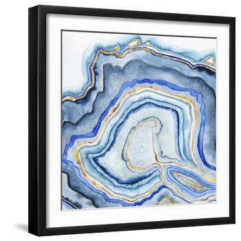 Cobalt Agate I-Grace Popp-Framed Art Print