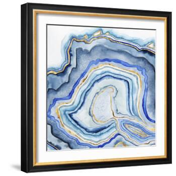 Cobalt Agate I-Grace Popp-Framed Art Print