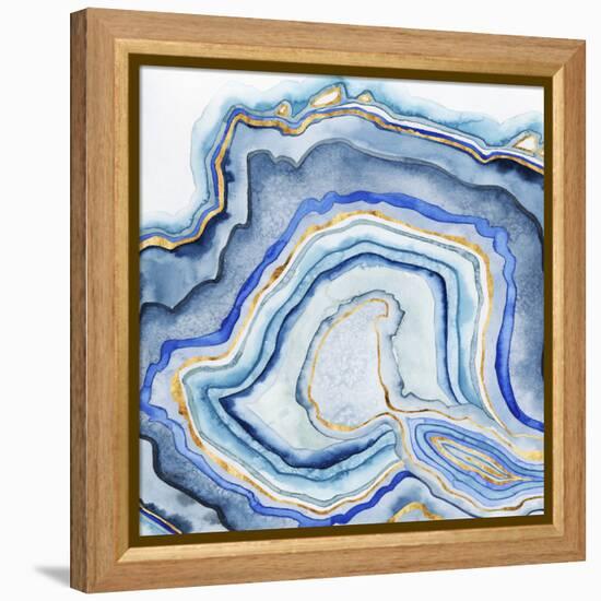 Cobalt Agate I-Grace Popp-Framed Stretched Canvas