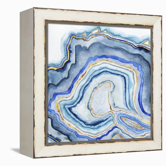 Cobalt Agate I-Grace Popp-Framed Stretched Canvas