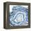 Cobalt Agate I-Grace Popp-Framed Stretched Canvas