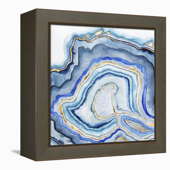 Cobalt Agate I-Grace Popp-Framed Stretched Canvas