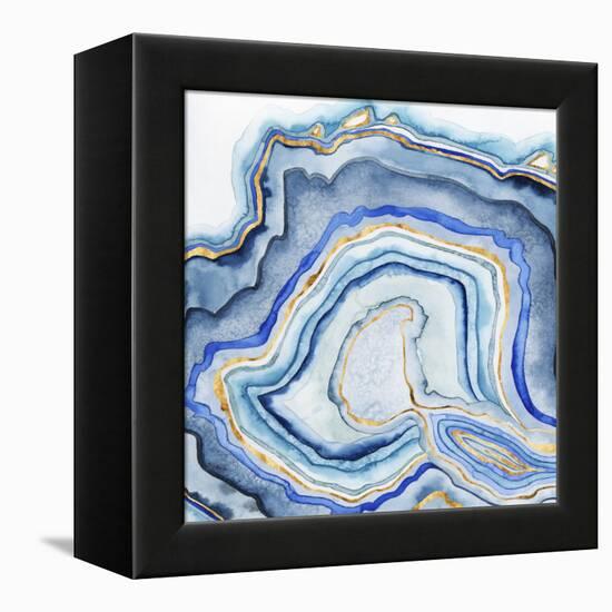 Cobalt Agate I-Grace Popp-Framed Stretched Canvas